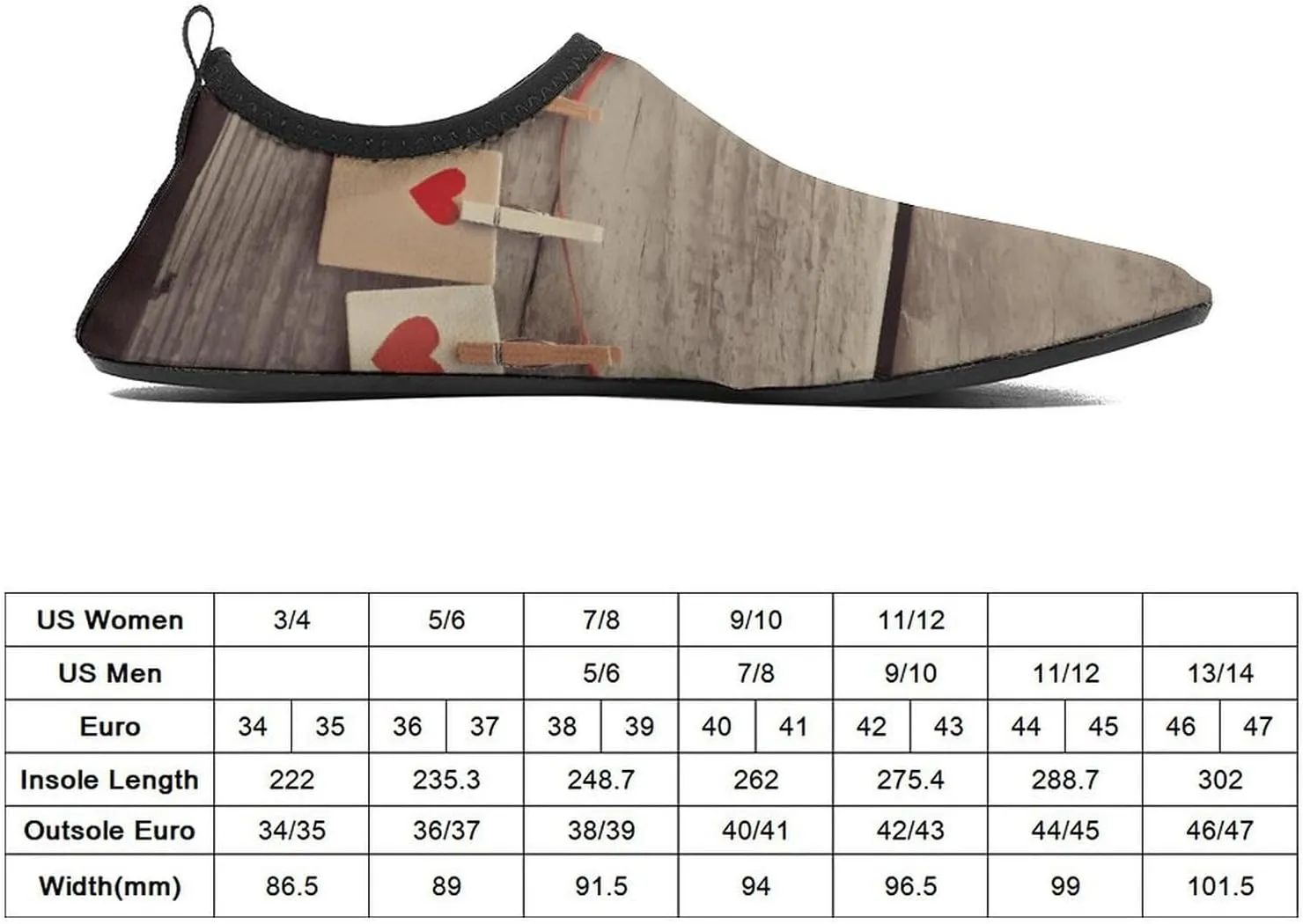 Water Shoes for Women Men Quick Dry Barefoot Shoes Decoration on Wooden Wall Sport Shoes Beach Aqua Socks for Hiking Swim Surf Yoga Sport