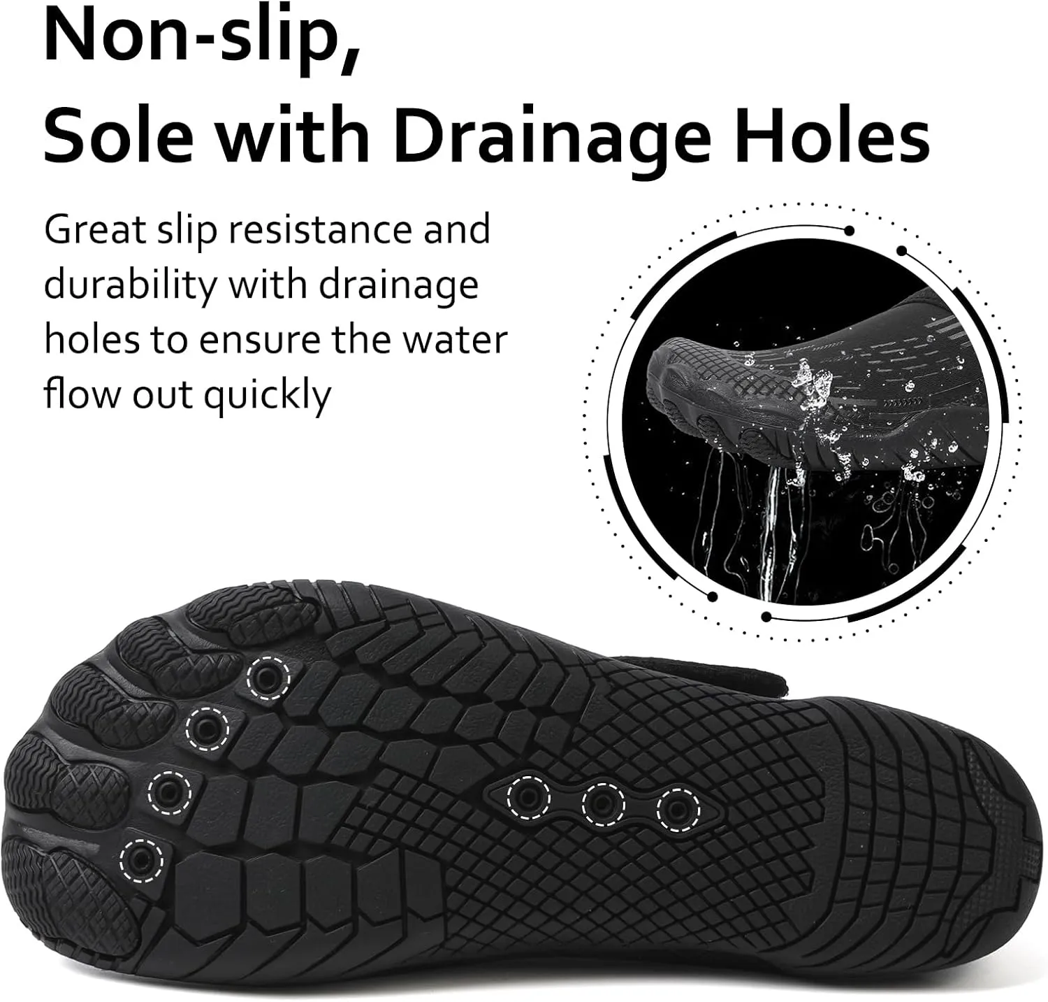 Water Shoes Mens Womens Quick-Dry Barefoot Swim Beach Pool Shoes Aqua Yoga Socks for Hiking Walking Diving Surf Outdoor Water Sports