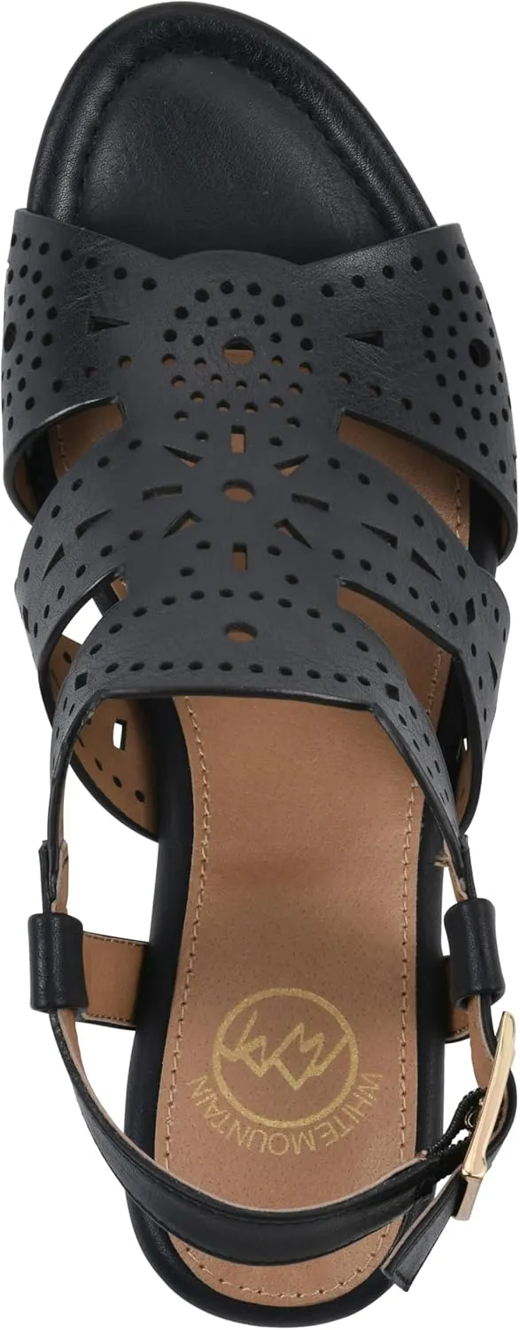 WHITE MOUNTAIN Women's Brush Up Wedge Sandal