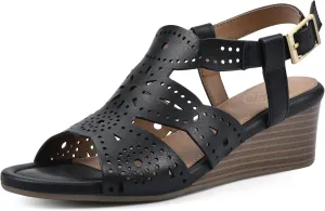 WHITE MOUNTAIN Women's Brush Up Wedge Sandal