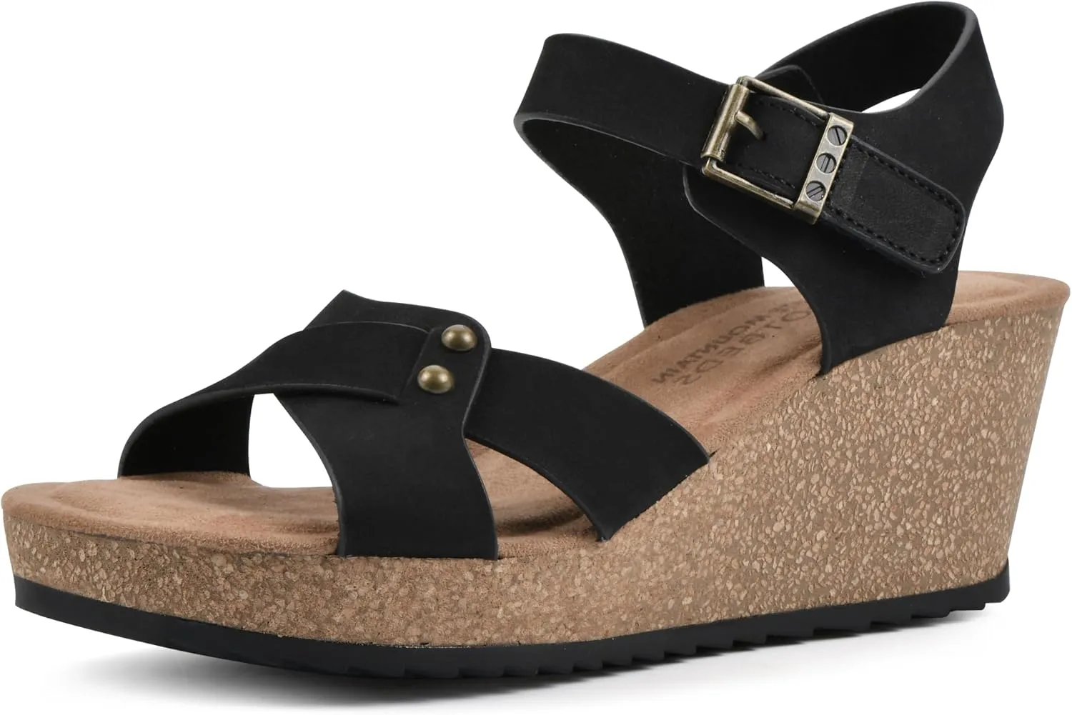 WHITE MOUNTAIN Women's Prezo Wedge Sandal