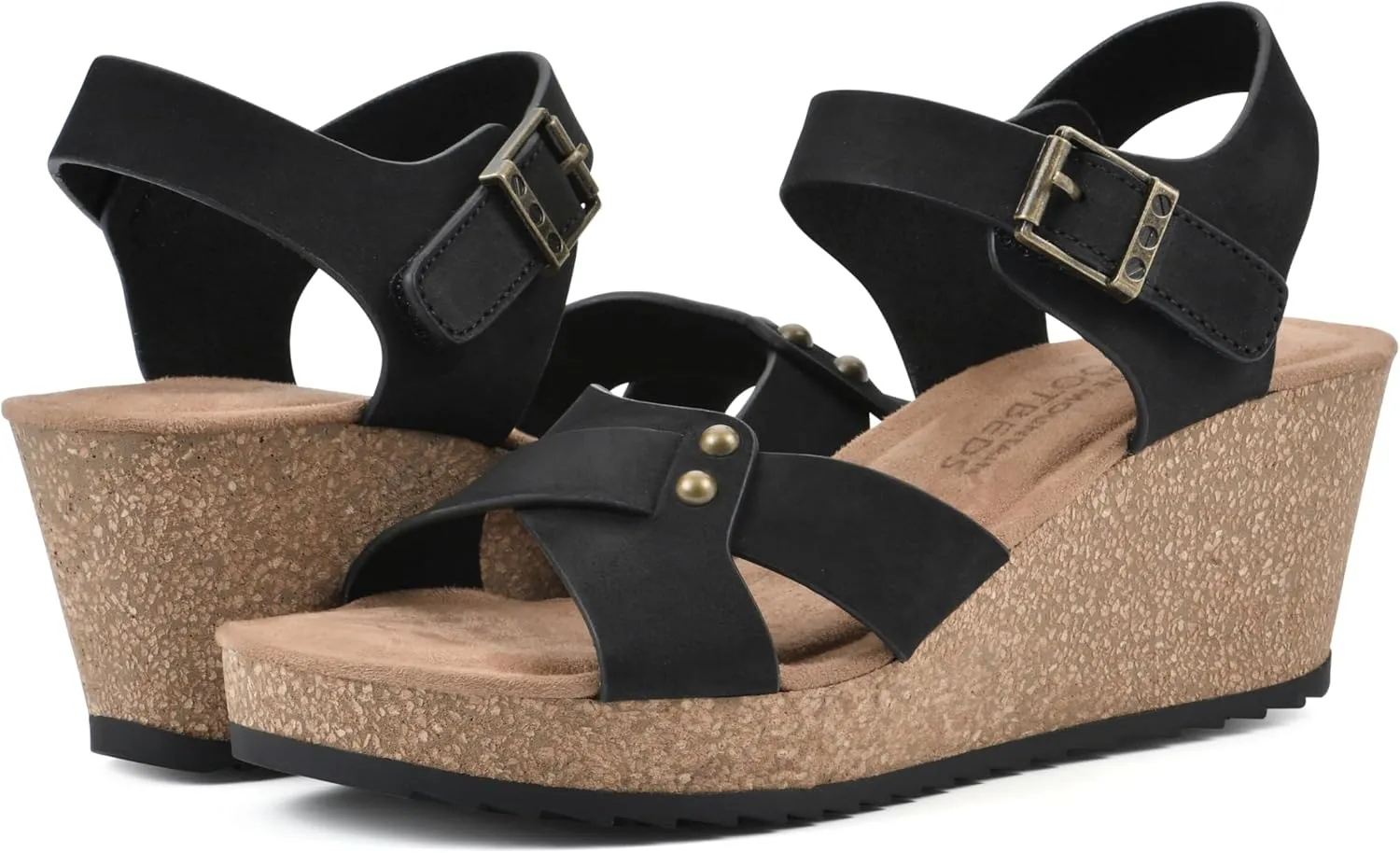 WHITE MOUNTAIN Women's Prezo Wedge Sandal