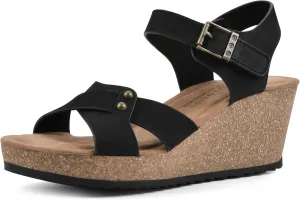 WHITE MOUNTAIN Women's Prezo Wedge Sandal