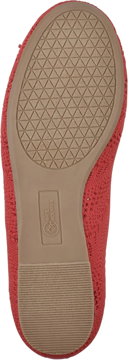 WHITE MOUNTAIN Women's Sashay Woven Knit Ballet Flat