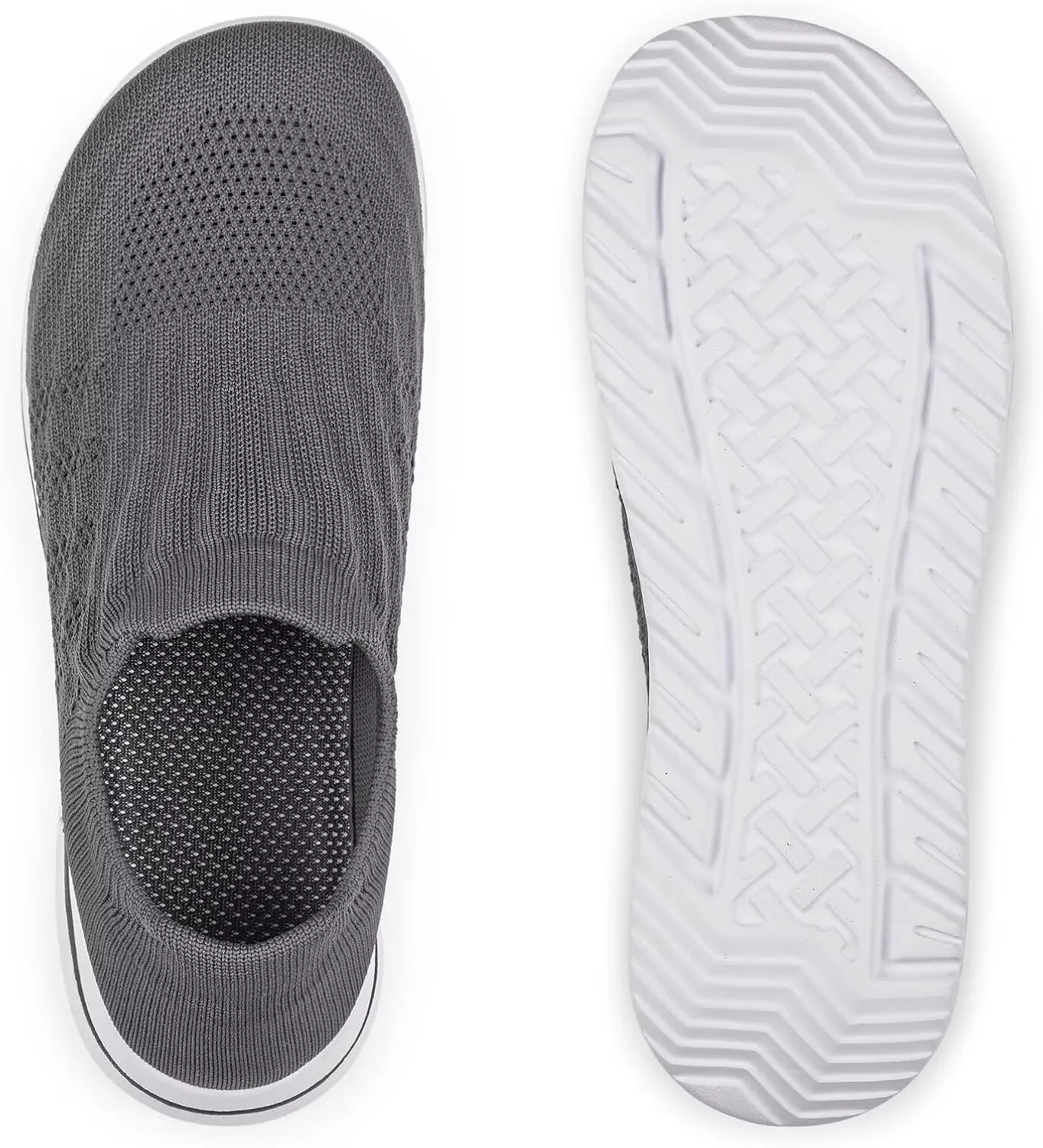 Wide Toe Shoes Women Barefoot Sneakers Mesh Flat Casual Pull-on Lightweight Breathable Comfortable