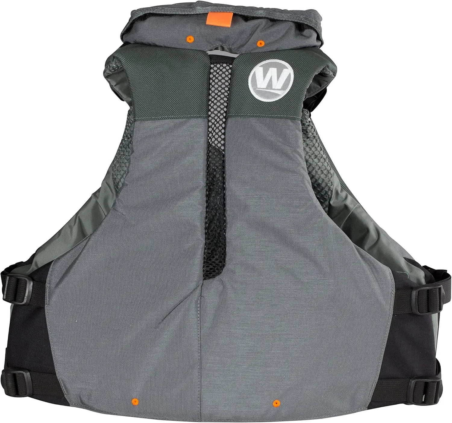 Wilderness Systems Fisher Kayaking Life Jacket - Easy Access Zippered Pockets Zippered Pockets - USCG Approved PFD - UL Type 3 Paddle Sports Life Vest - Gray