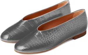 Women Flat Penny Loafers Closed Round Toe Slip On Loafer Flats Matte Leather Crocodile Ballet Flats for Daily Casual Office Work Flat Shoes Club Driver Flats Comfort Spring Size 4-11 M US
