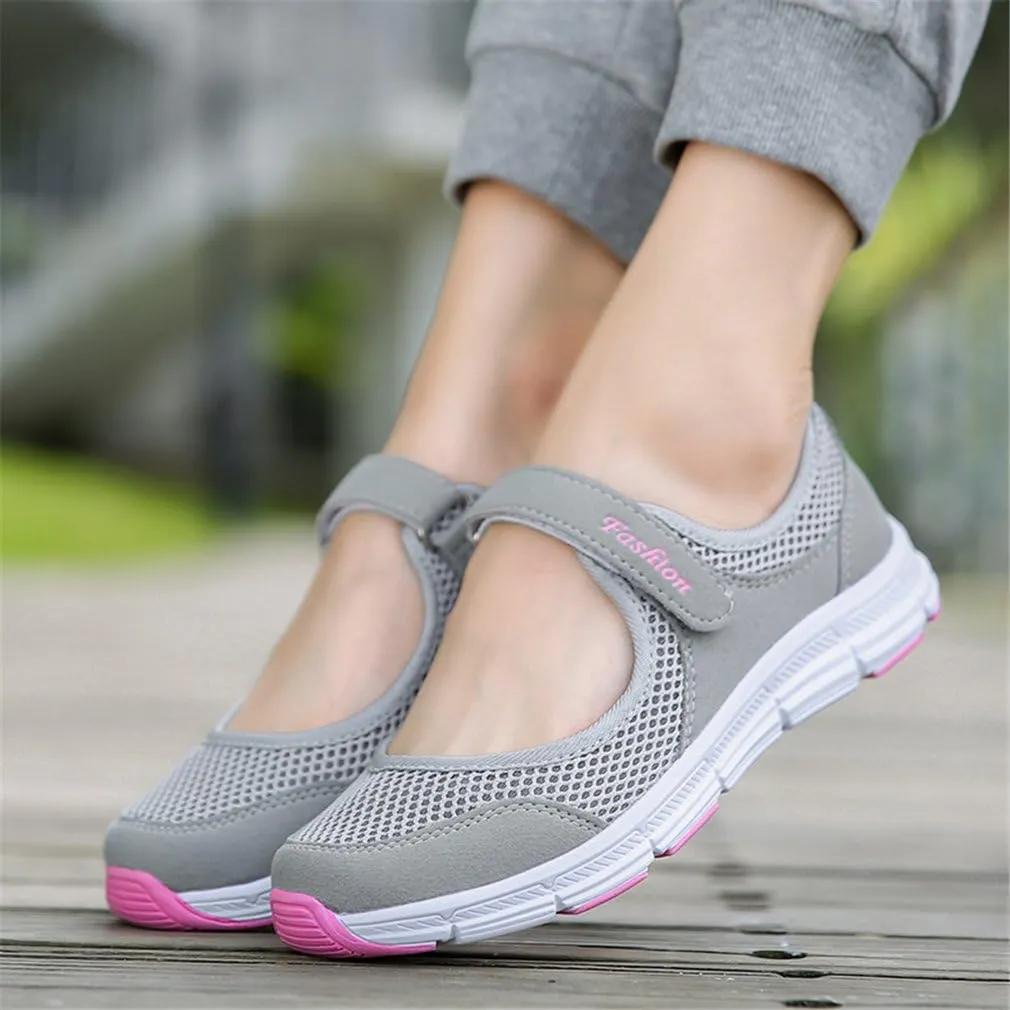 Women's Casual Walking Sneakers Lightweight Breathable Flat Mary Jane Shoes