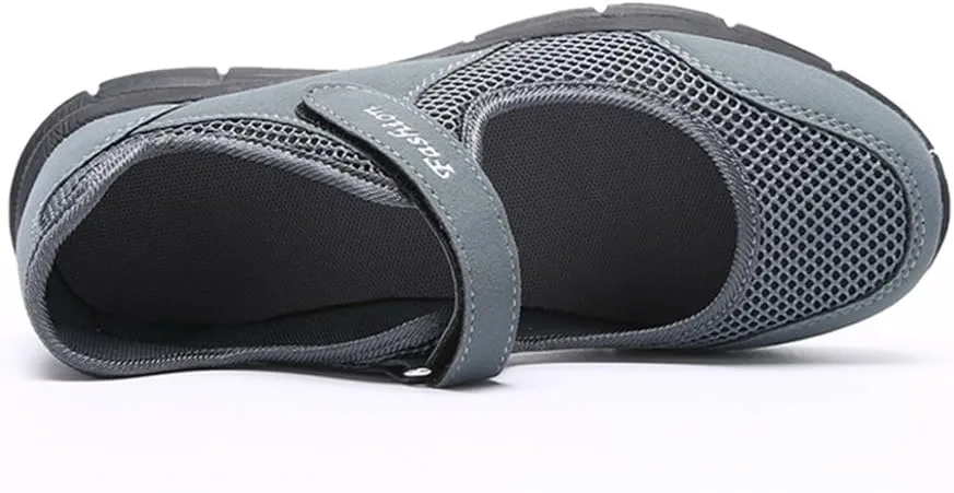 Women's Casual Walking Sneakers Lightweight Breathable Flat Mary Jane Shoes