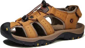 Women's Closed Toe Sport Hiking Sandals, Durable Comfort Lightweight Outdoor Athletic Adventure Sandals Wading Shoes, Men Casual Wide Width Beach Travel Barefoot Walking Sandal