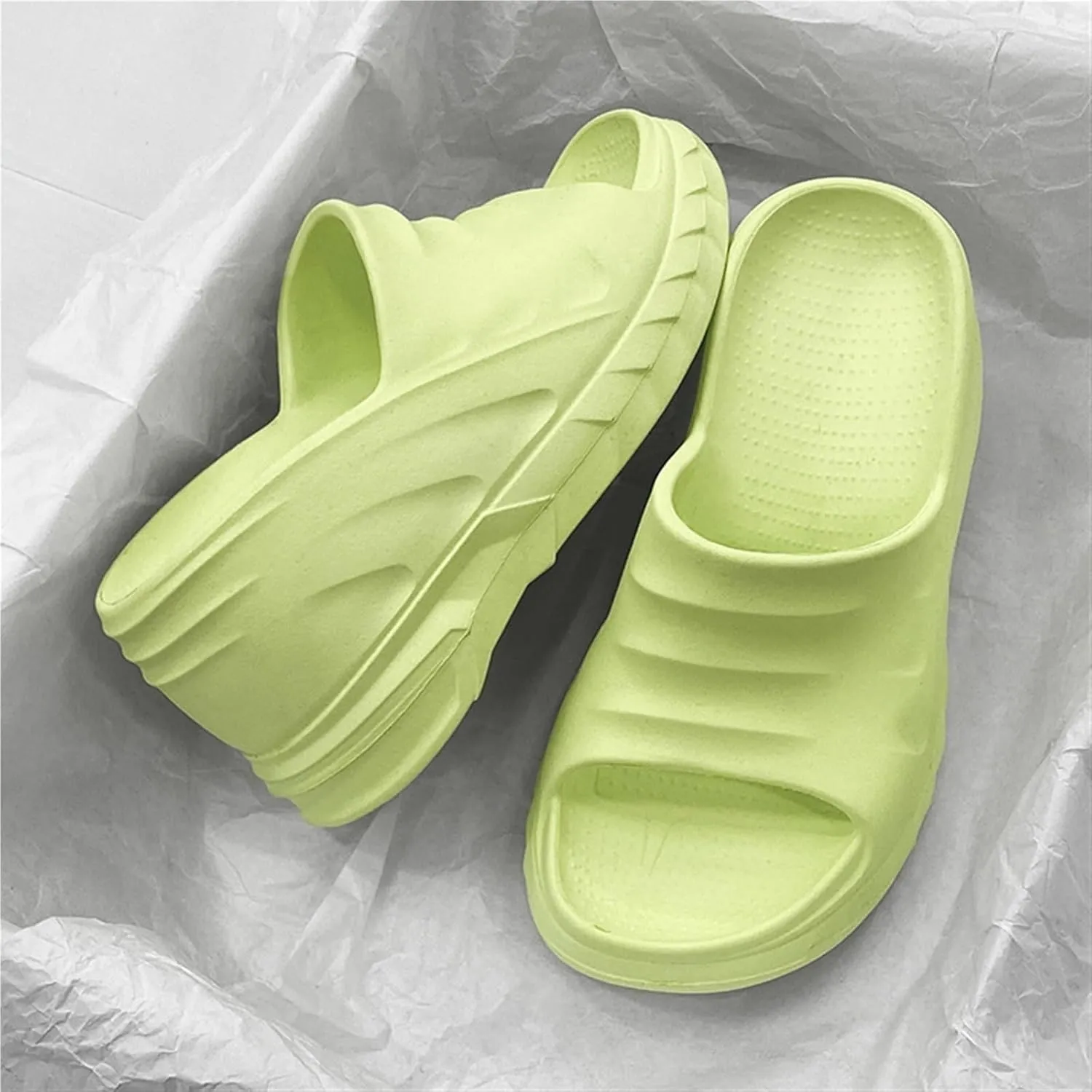 Womens Cloud Soft Slippers 2023 Trendy Unisex Open Toe Slip On Non-Slip Shower Quick-Dry Massage Slide Foam Cushion Massage Outdoor Beach Slides Sandals