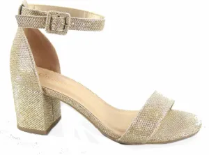 Women's Fashion Open Toe Ankle Buckle Strap Chunky Heels Sandals Shoes
