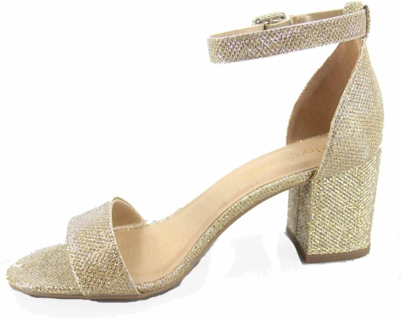Women's Fashion Open Toe Ankle Buckle Strap Chunky Heels Sandals Shoes