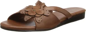 Women's Fiji Dress Sandal,Luggage Soft Maia Leather,9 XW US