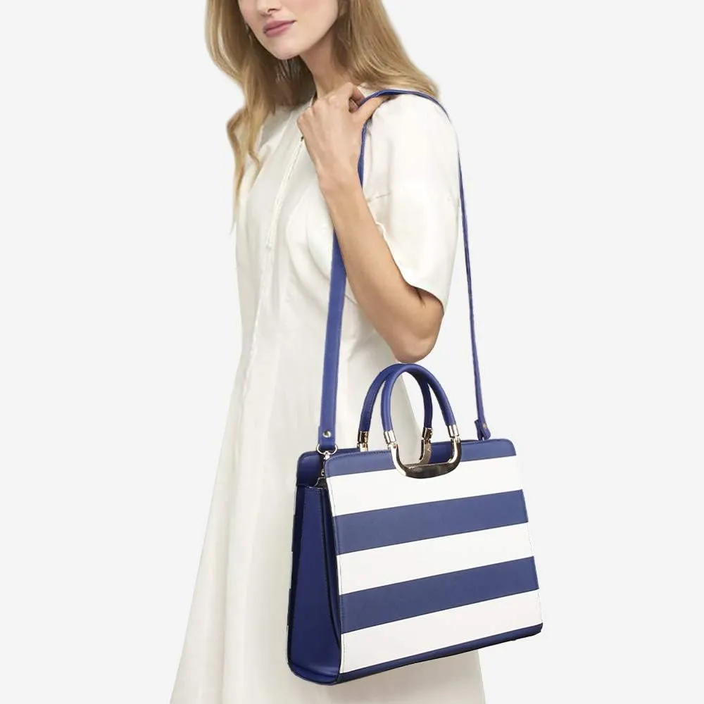 Womens Handbag Top Handle Shoulder Bag Tote Satchel Purse Work Bag with Matching Wallet