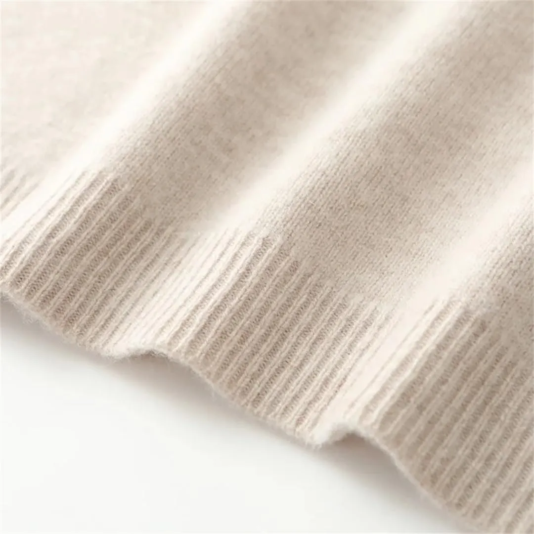 Women’S Lapel Wool Pullover Dress Mid-Calf Straight Knit Sweater Dresses