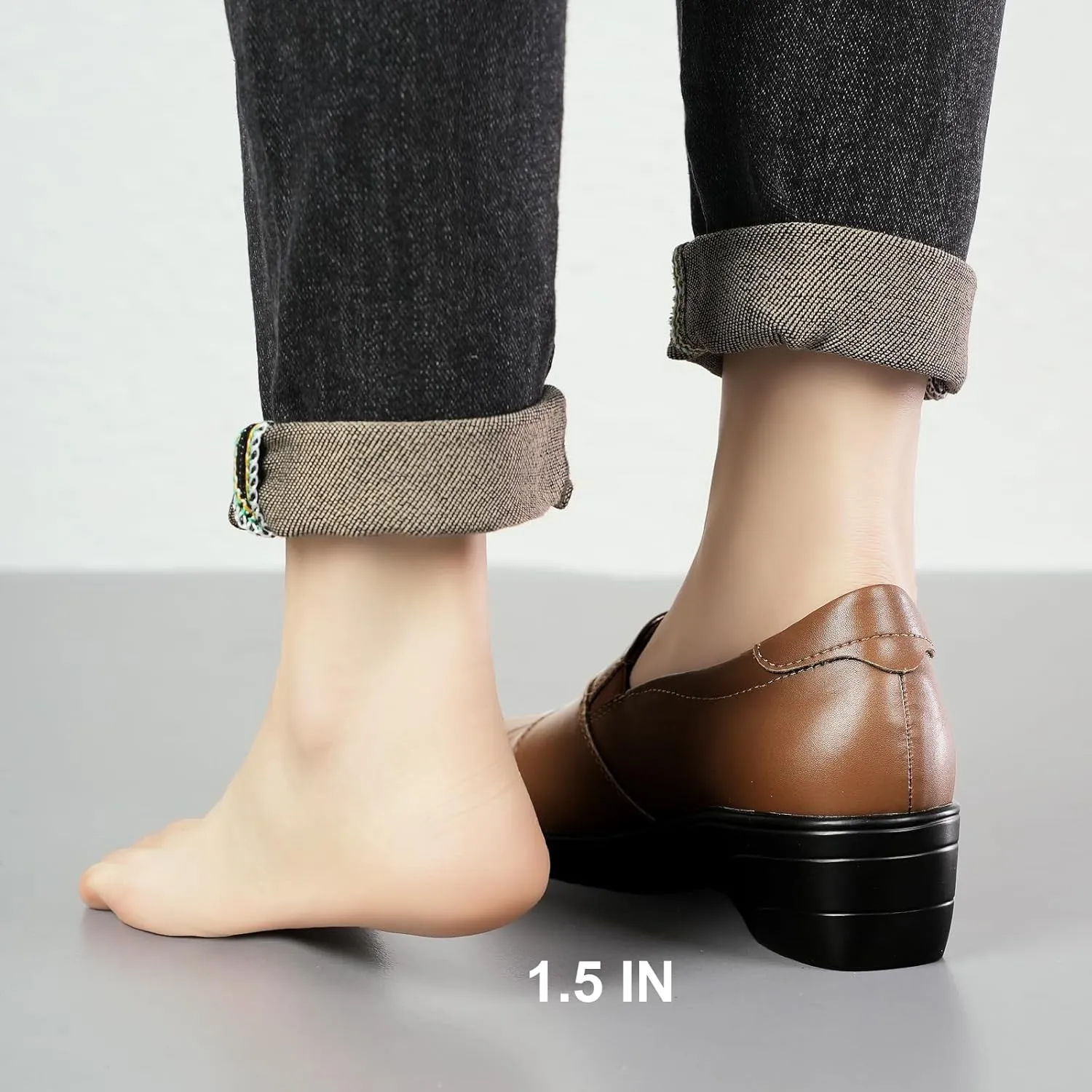 Women's Loafer Comfort Leather Slip On Dress Shoes for Office Business