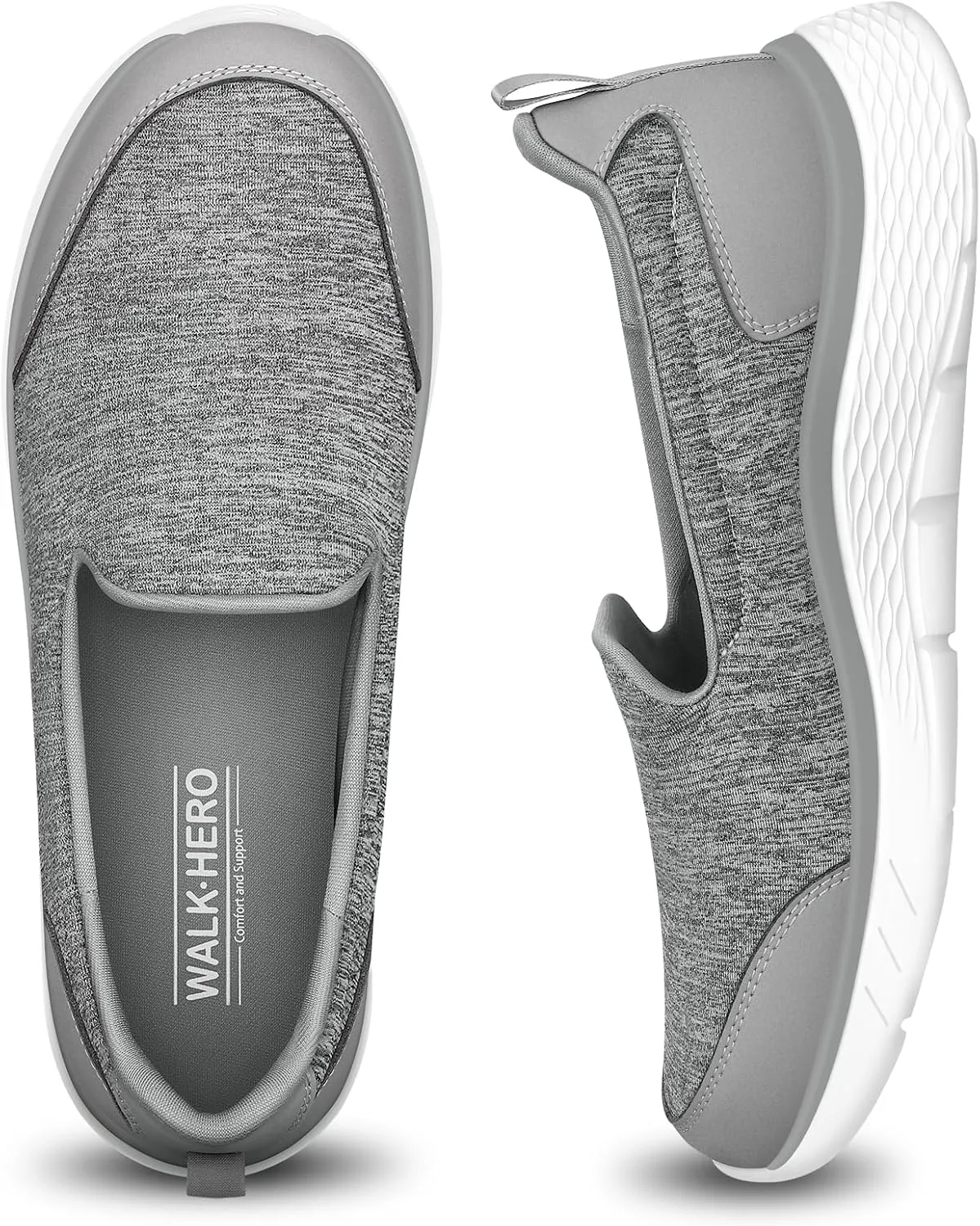 Womens Loafer for Plantar Fasciitis, Versatile Lightweight Womens Slip on Shoes with Arch Support, Orthopedic Cushioning Comfy Walking Shoes Women for Pain Relieve