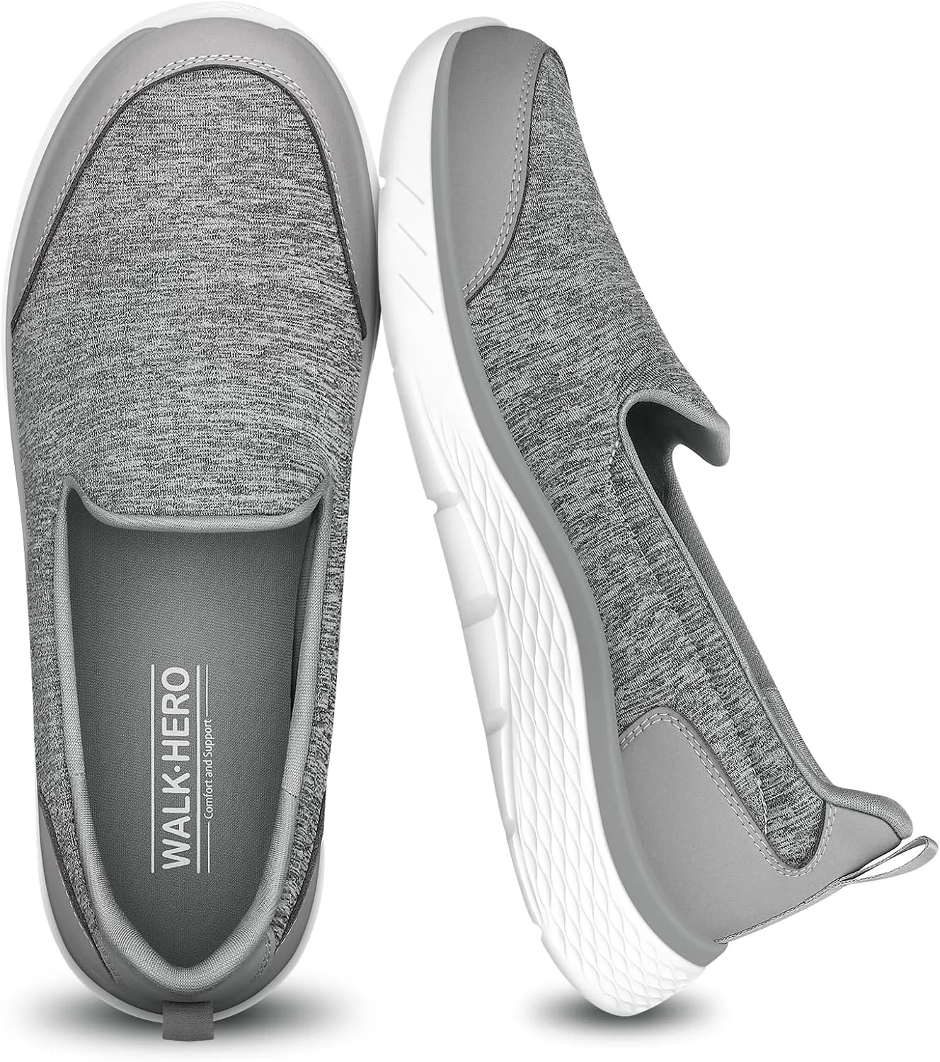 Womens Loafer for Plantar Fasciitis, Versatile Lightweight Womens Slip on Shoes with Arch Support, Orthopedic Cushioning Comfy Walking Shoes Women for Pain Relieve