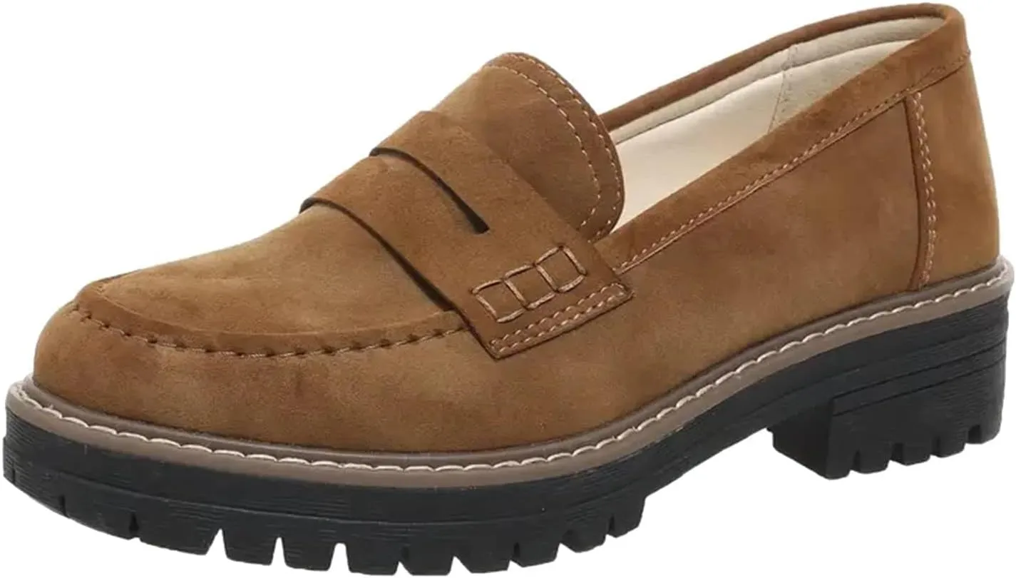 Womens Loafers Shoes Platform Chunky Penny Loafer Comfort Driving Moccasins Casual Slip-Ons Loafer Flats Fashion Business Work Shopping Travel Shoes