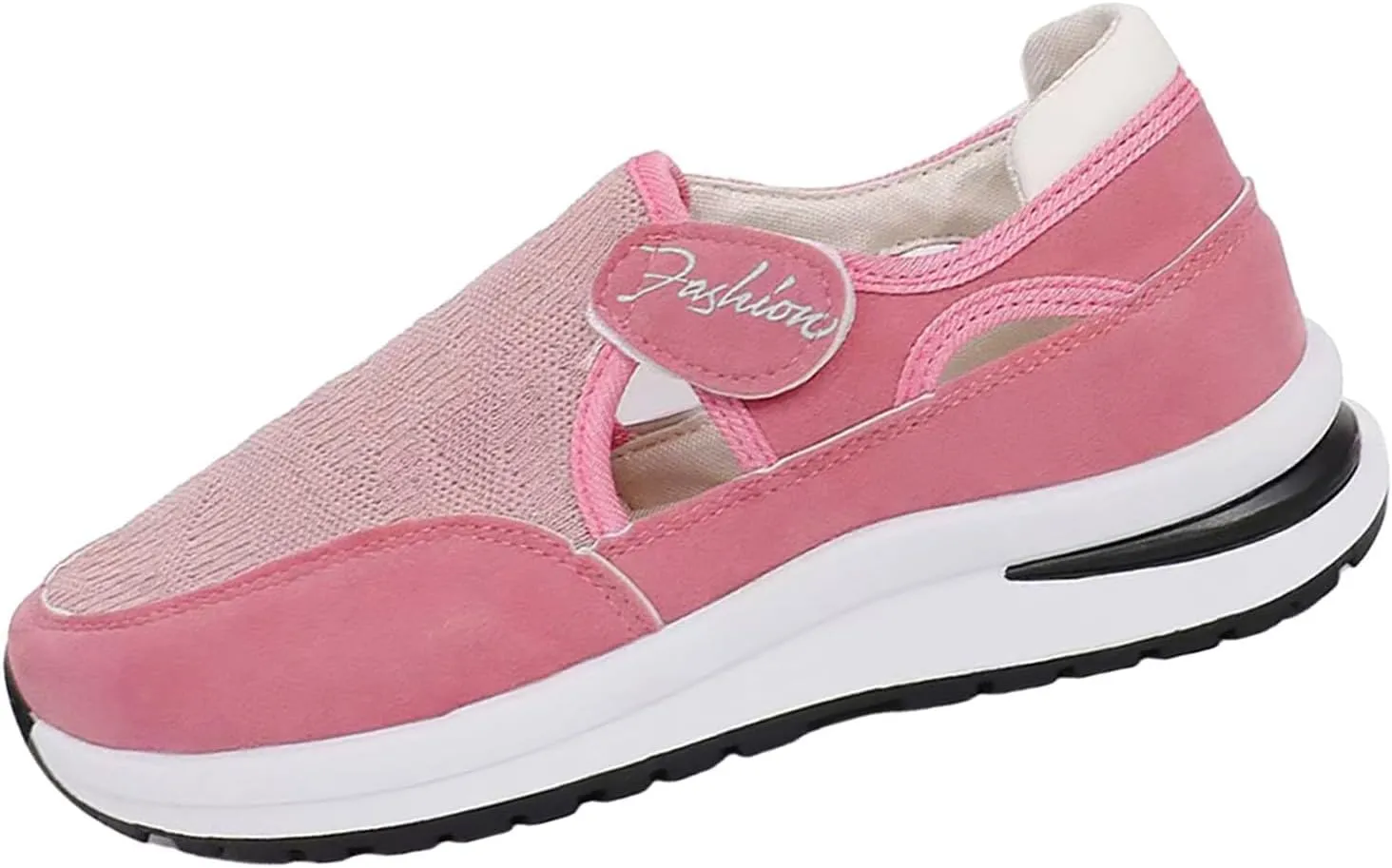 Women's Orthopedic Shoes, Casual Breathable Mesh Flat Sneakers, Low Cut Slip On Casual Summer Fashion Platform Walking Shoes
