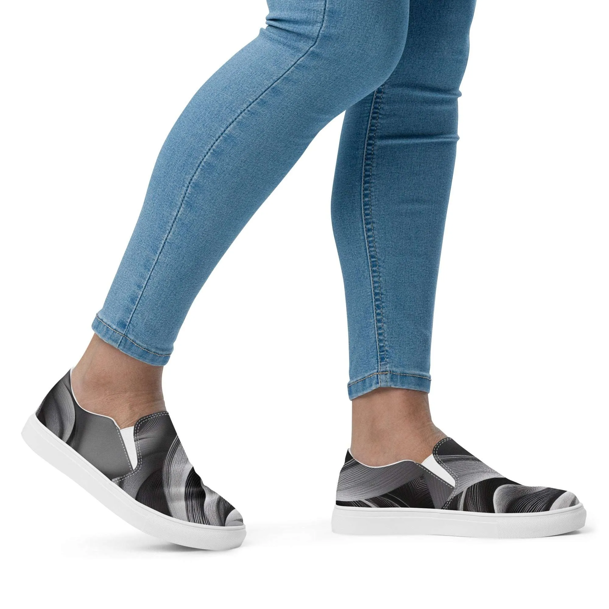Women’s Slip-on Canvas Stamp-5