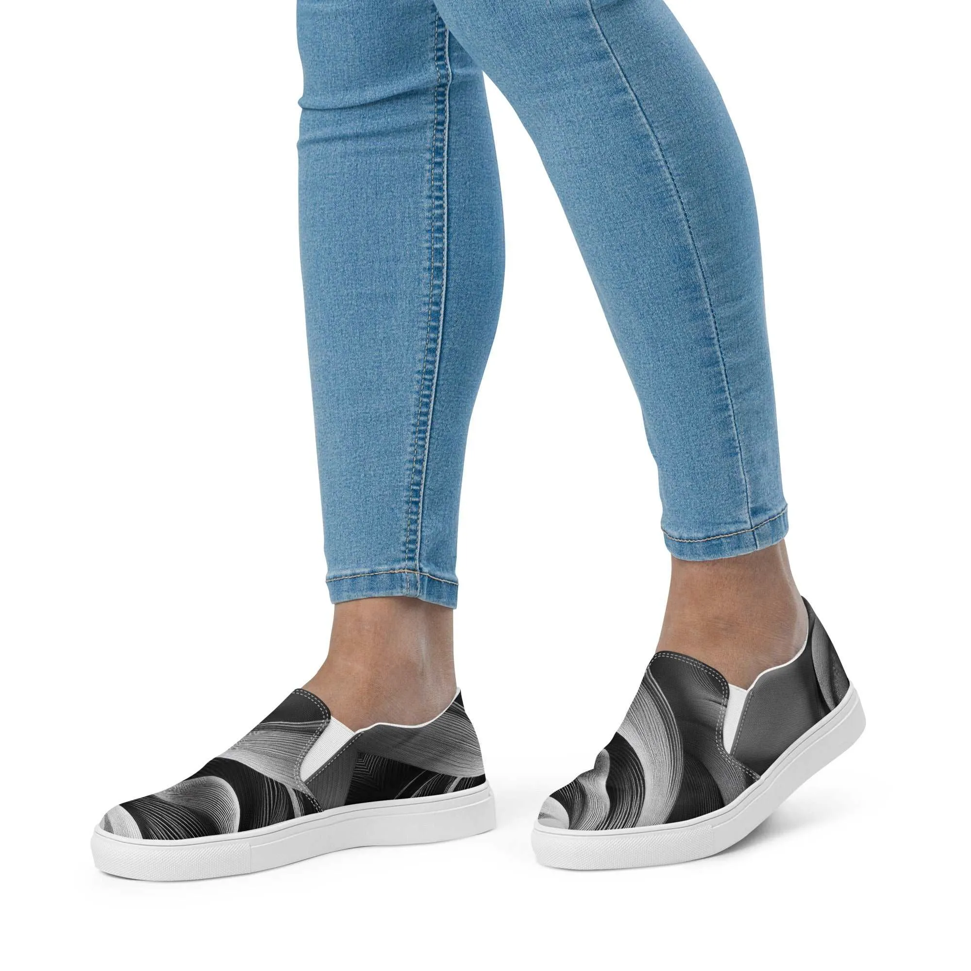 Women’s Slip-on Canvas Stamp-5