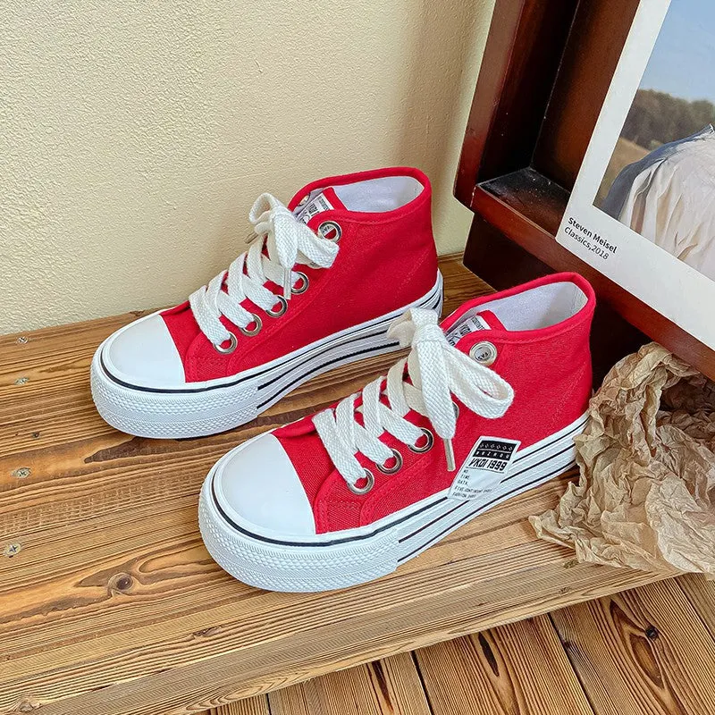 Women's Summer Mesh Breathable Versatile Korean Style Canvas Shoes
