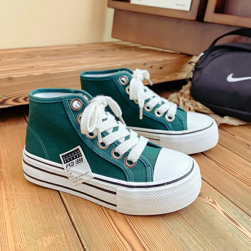 Women's Summer Mesh Breathable Versatile Korean Style Canvas Shoes