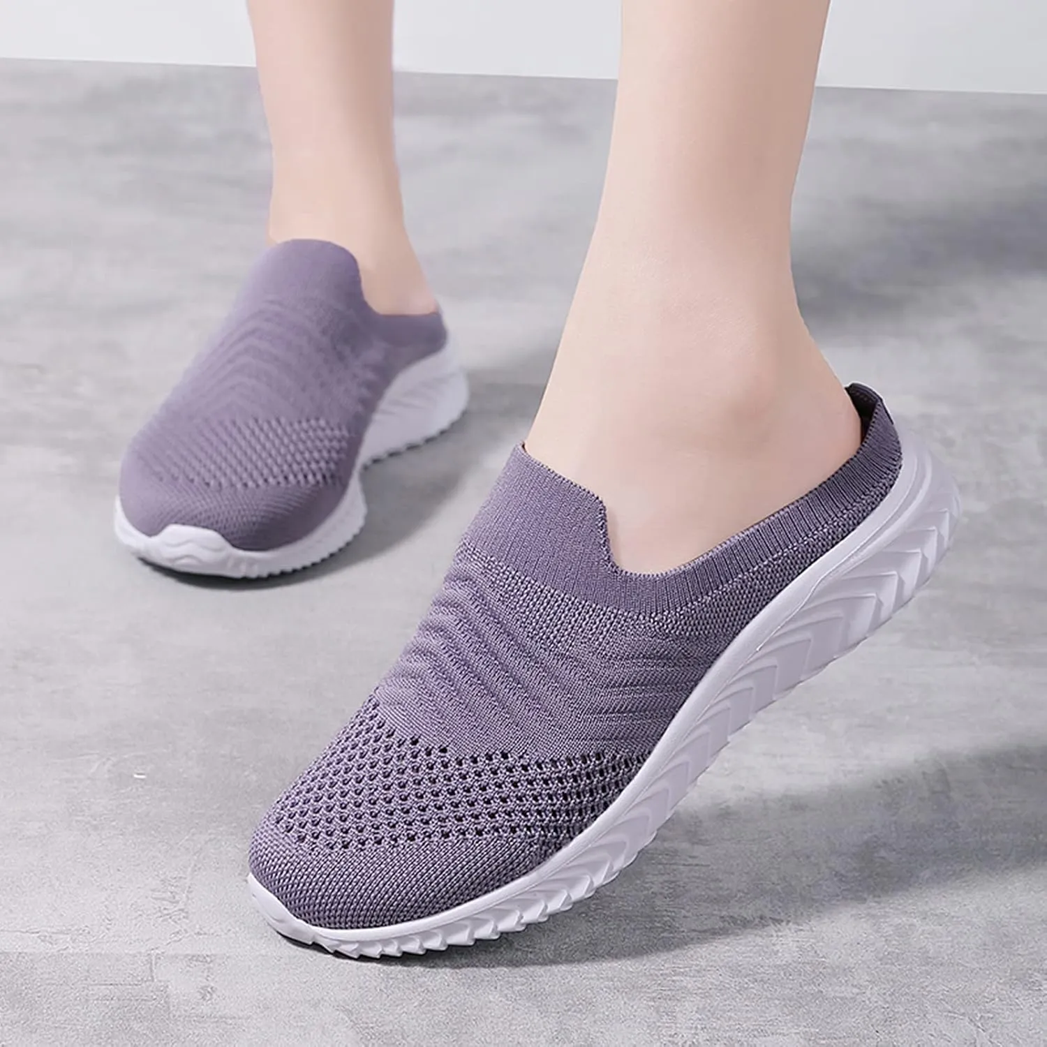 Womens Walking Tennis Shoes Lightweight Orthopedic Loafers Casual Breathable Sneakers Comfortable Mules Casual Garden Clogs