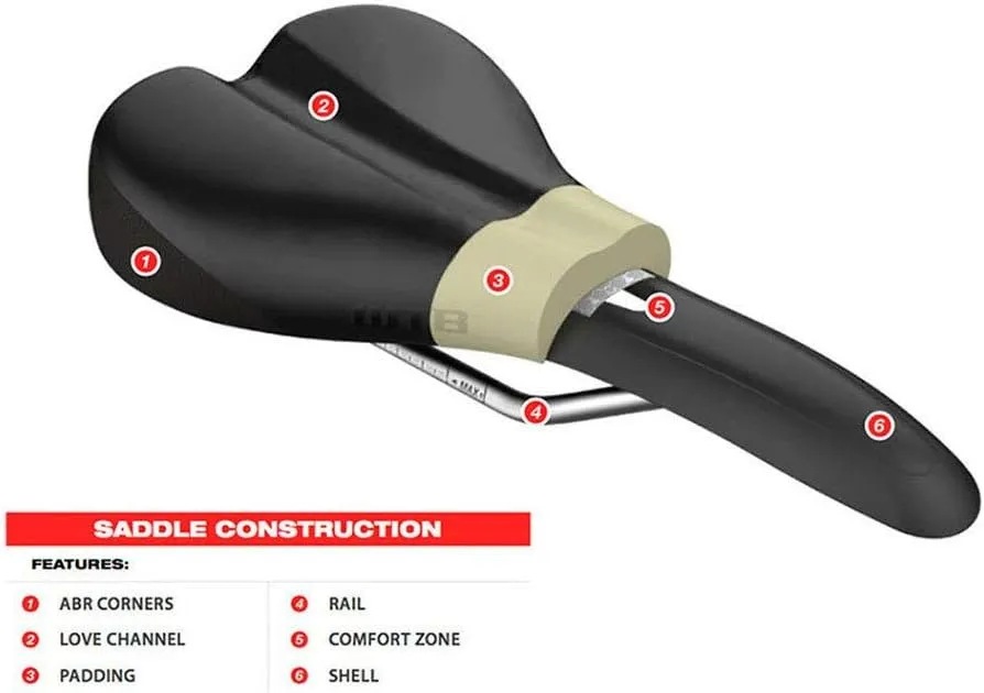 WTB Silverado Saddle, Bike Saddle, Black, 135mm x 280mm, 176g, Unisex-Adults