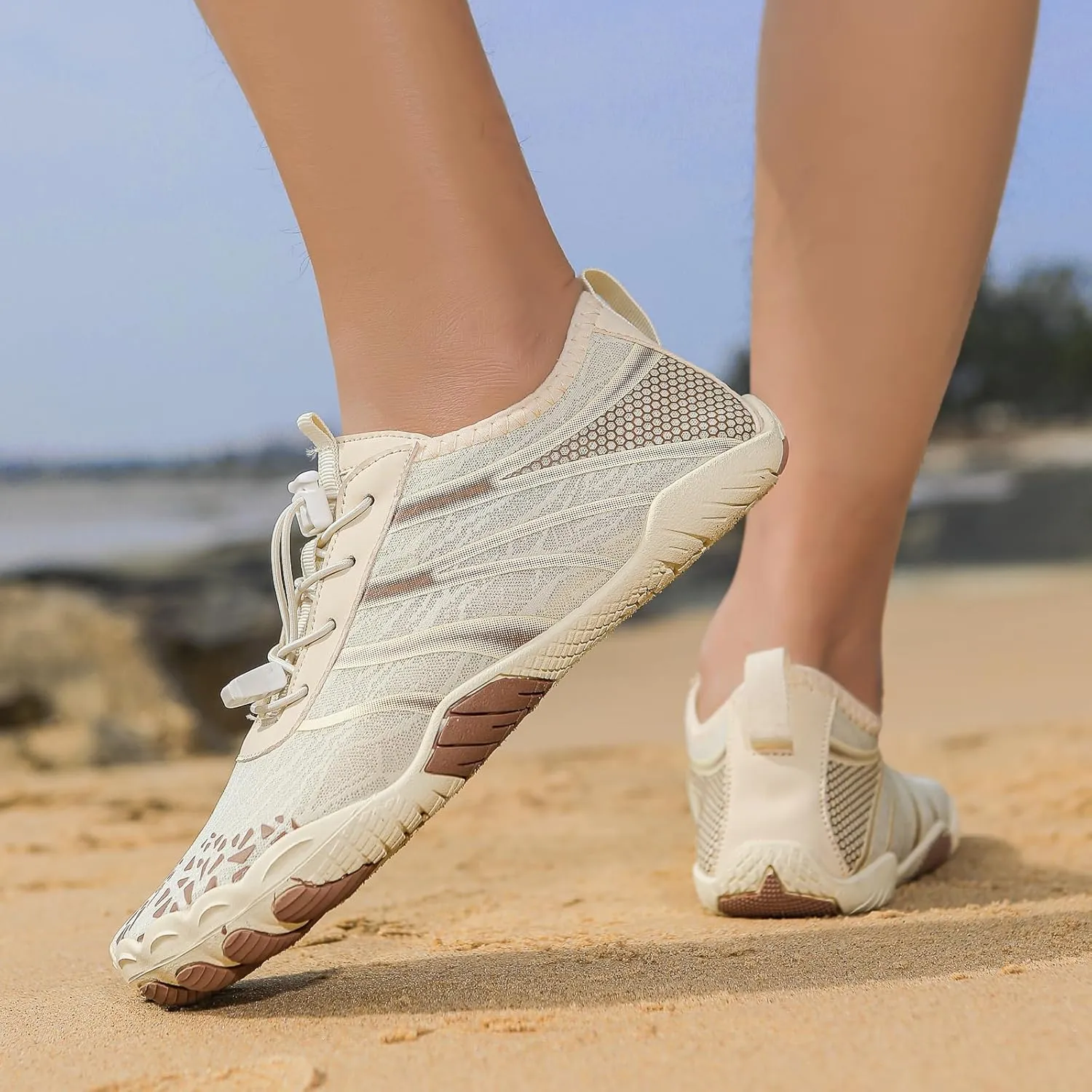 XNIRON Hike Barefoot Shoes for Womens Men,Quick Dry Water Shoes,Beach Pool Aqua Swim Surf Hiking Walking Shoes,Non-Slip Athletic Footwear Wide Toe Water Shoes