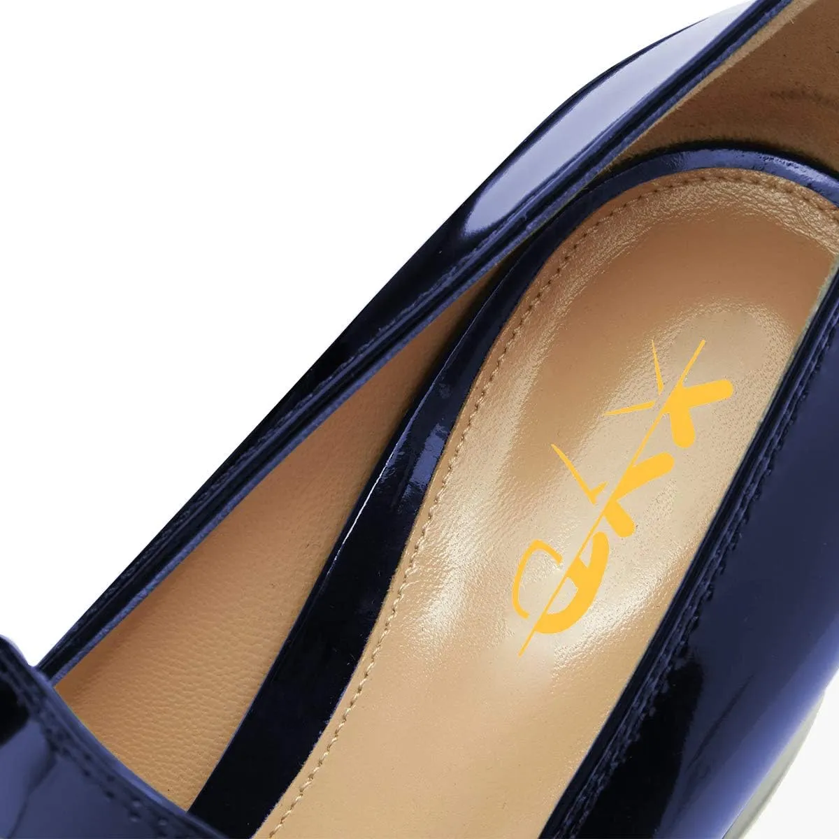 XYD Women Classic Closed Round Toe Loafers Mid Chunky Block Heel Slip On Pumps Comfy Walking Daily Outdoor Office Shoes