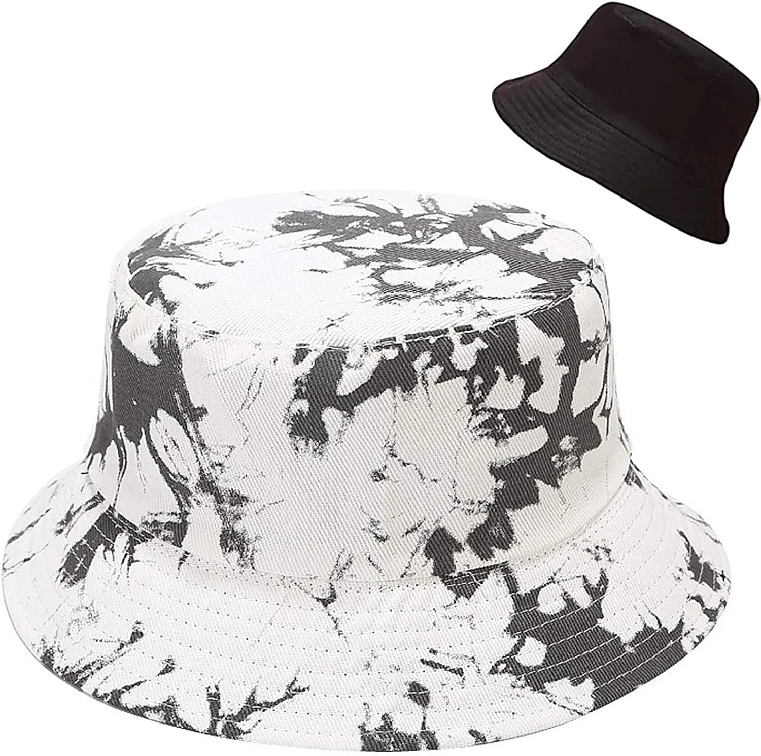 XYIYI Cute Bucket Hat Beach Fisherman Hats for Women, Reversible Double-Side-Wear
