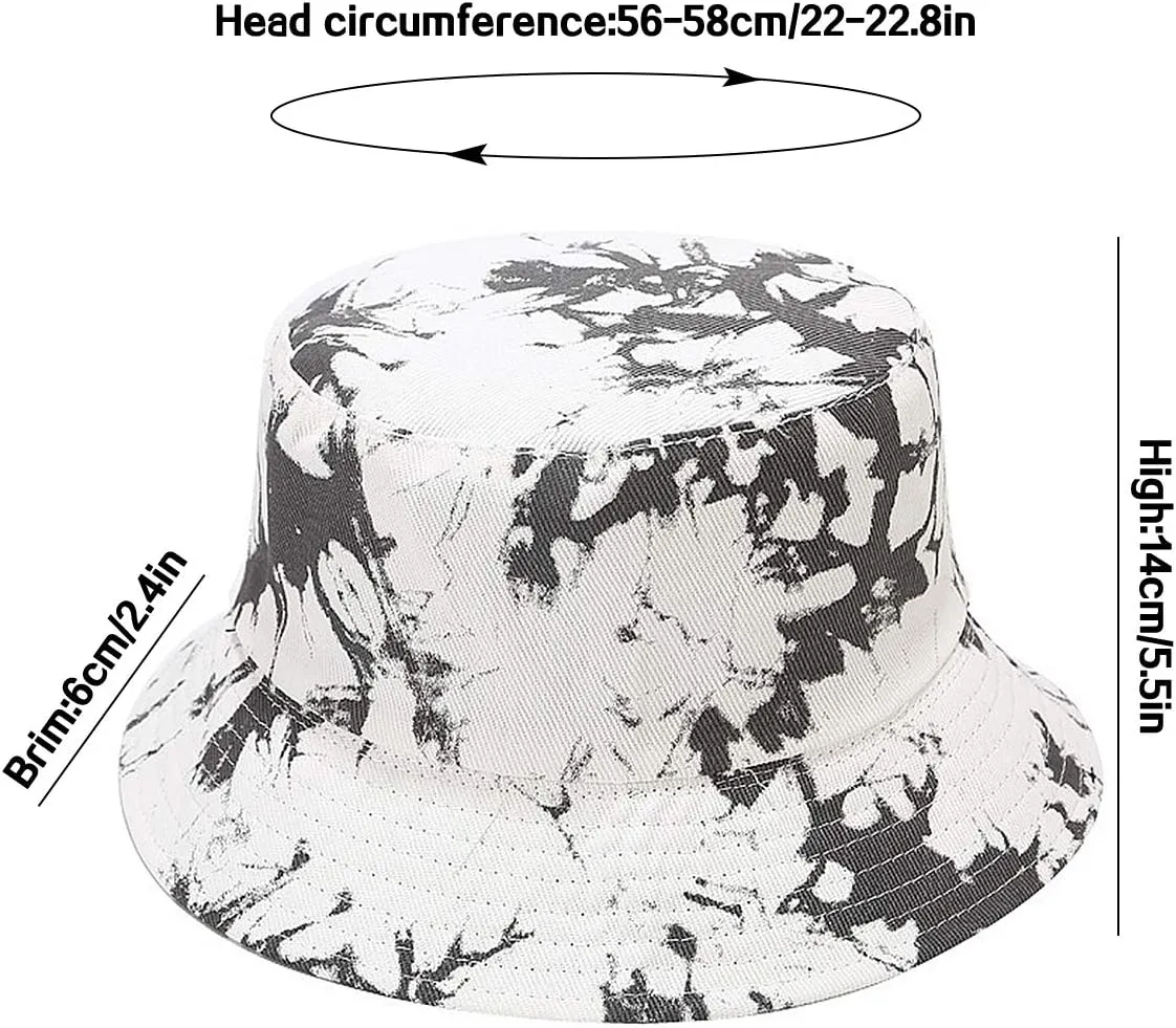 XYIYI Cute Bucket Hat Beach Fisherman Hats for Women, Reversible Double-Side-Wear