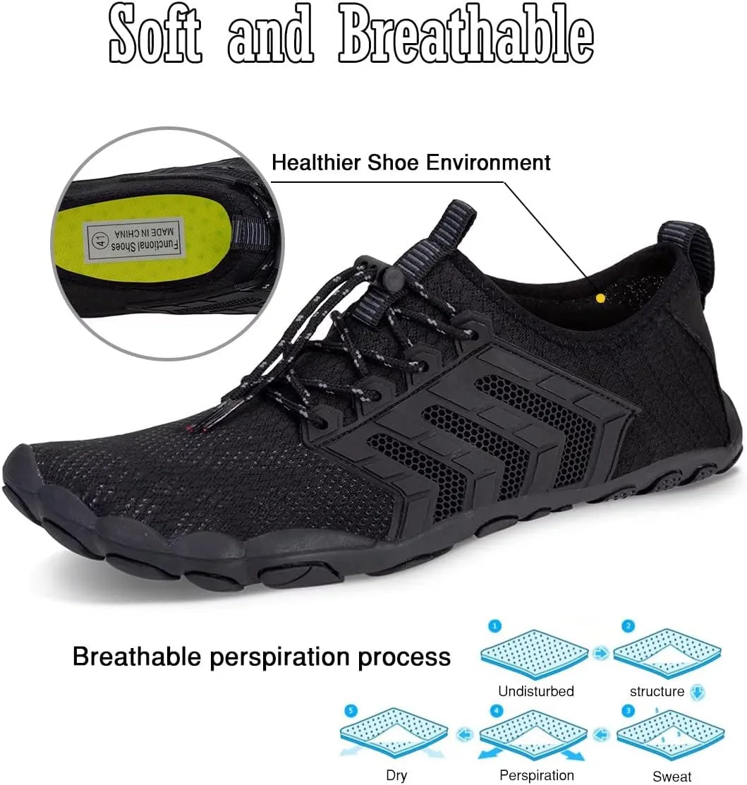 YALOX Water Shoes Men's Women's Swim Shoes Outdoor Beach Barefoot Quick-Dry Aqua Pool Socks Swimming Yoga Surfing Exercise