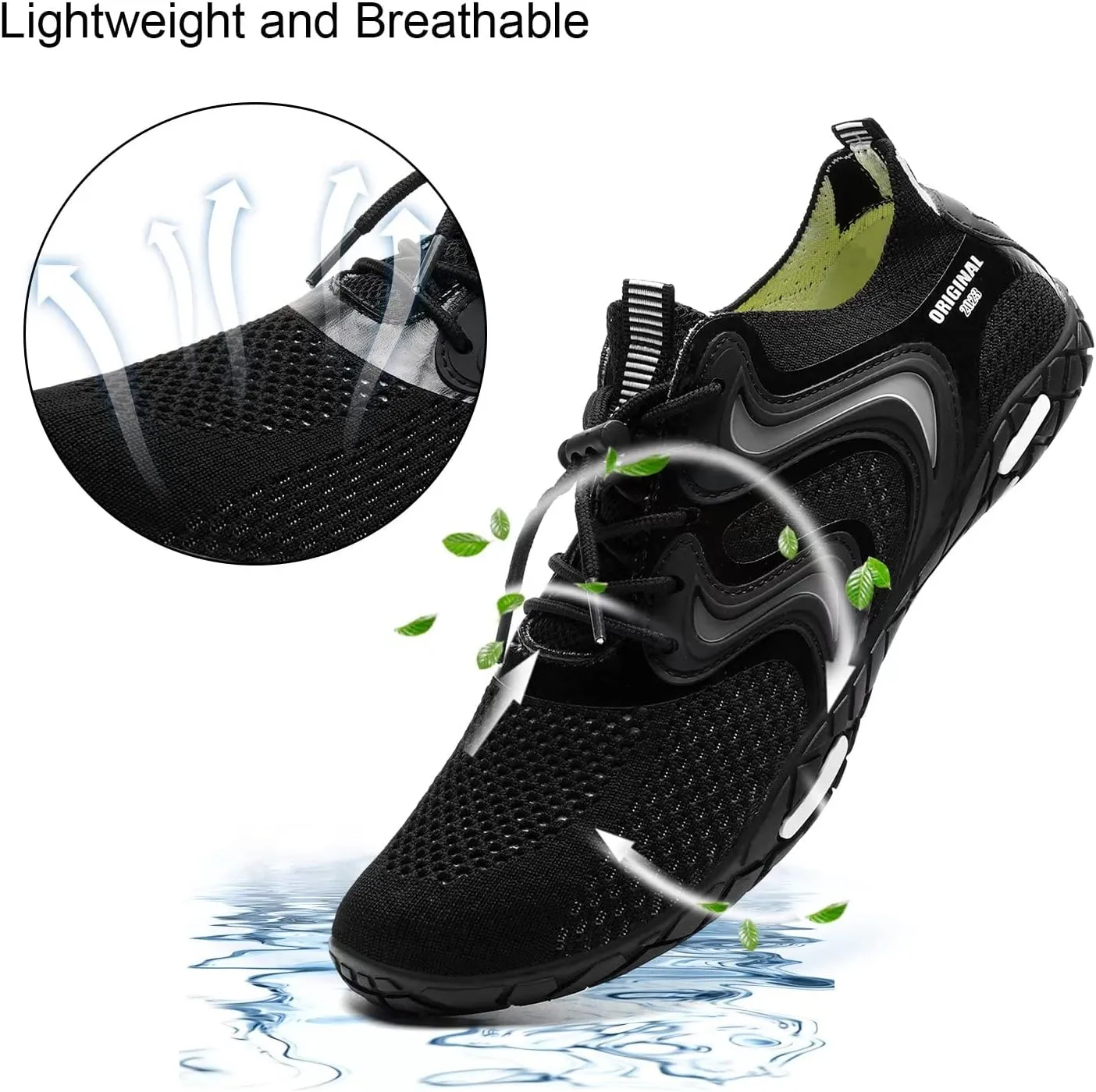 YALOX Water Shoes Men's Women's Swim Shoes Outdoor Beach Barefoot Quick-Dry Aqua Pool Socks Swimming Yoga Surfing Exercise