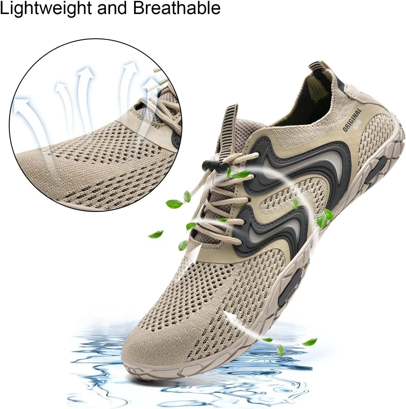 YALOX Water Shoes Men's Women's Swim Shoes Outdoor Beach Barefoot Quick-Dry Aqua Pool Socks Swimming Yoga Surfing Exercise