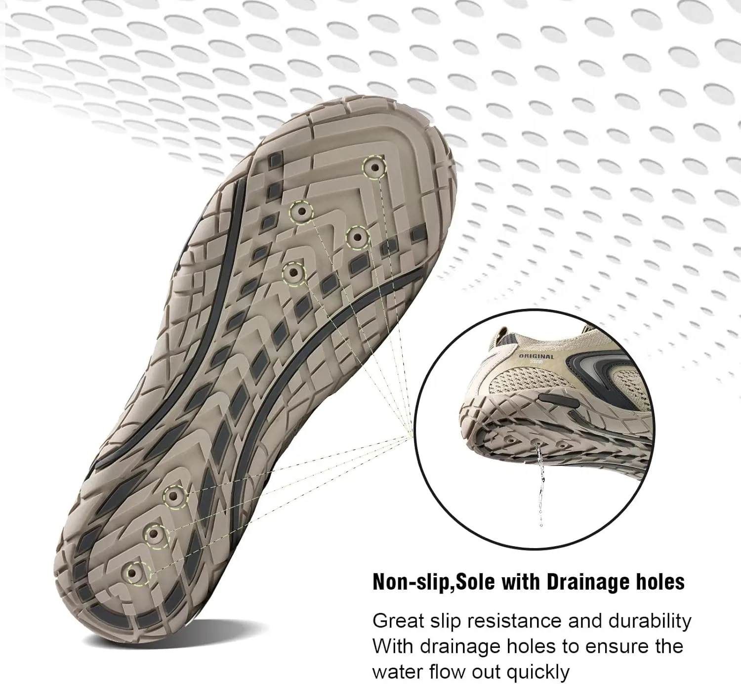 YALOX Water Shoes Men's Women's Swim Shoes Outdoor Beach Barefoot Quick-Dry Aqua Pool Socks Swimming Yoga Surfing Exercise