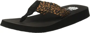 Yellow Box Women's Soleil Flip-Flop, Leopard, 9.5 M US