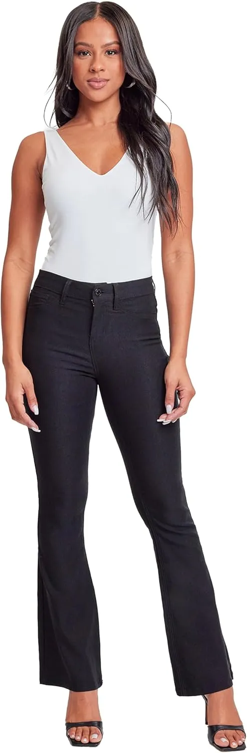 YMI Women's Hyperstretch Forever Color Flare Pants