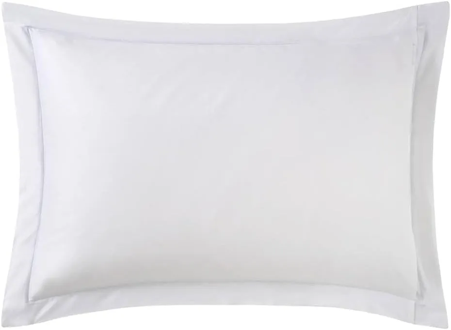 Yves Delorme Athéna Platine (Platinum Grey) King 21 x 37 in Sham Extra Soft and Cooling Luxury Sheets, 100% Natural Organic Cotton - Breathable and Durable