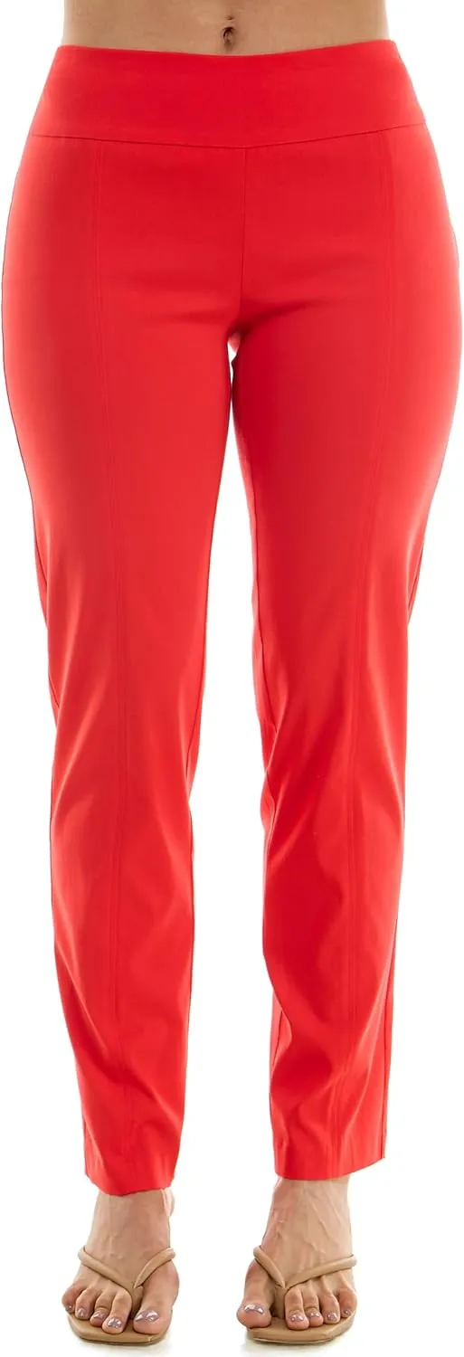 Zac & Rachel Women's Millennium Fabric - Slim Leg Pull-On Pant