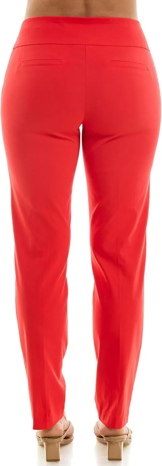Zac & Rachel Women's Millennium Fabric - Slim Leg Pull-On Pant