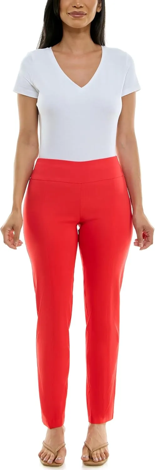 Zac & Rachel Women's Millennium Fabric - Slim Leg Pull-On Pant