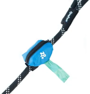 ZippyPaws Dog Poop Bag Holder Leash Attachment (Glacier Blue)