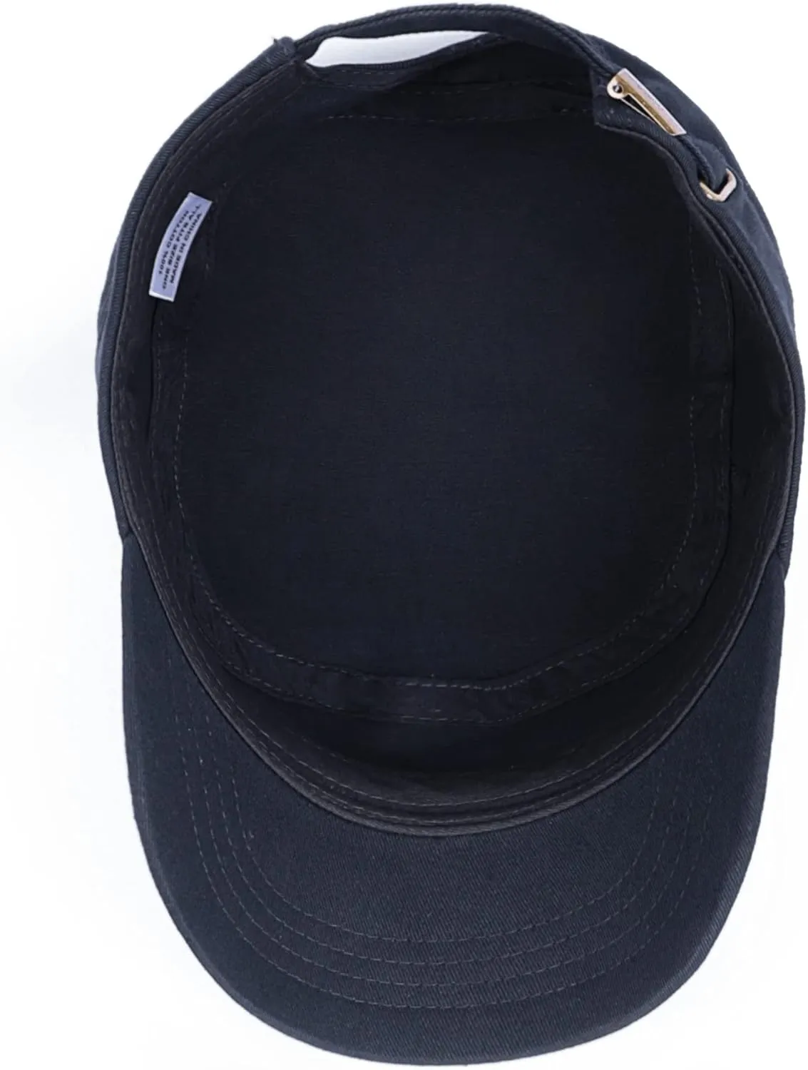 Zylioo Oversize XXL Army Cap,Plain Flat Top Military Cadet Hats,Breathable Dad Hat for Big Heads 22"-25"