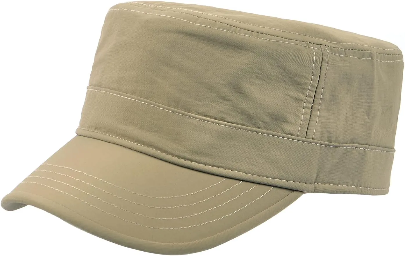 Zylioo Oversize XXL Quick Dry Army Cap,Waterproof Flat Top Cap,Breathable Military Hat for Big Heads 22"-25.5"