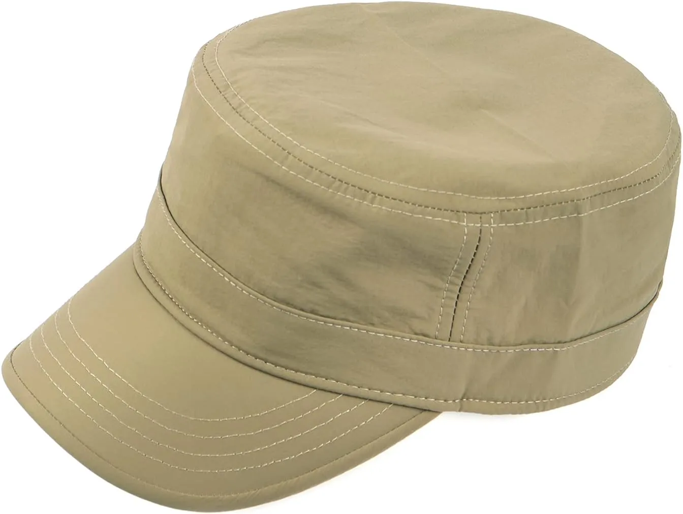 Zylioo Oversize XXL Quick Dry Army Cap,Waterproof Flat Top Cap,Breathable Military Hat for Big Heads 22"-25.5"